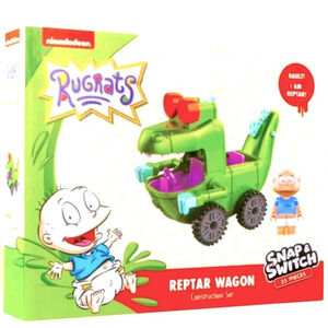 Rugrats - Snap & Switch 35 Piece Tommy & Reptar Wagon Construction Set - BNIB 🦖
